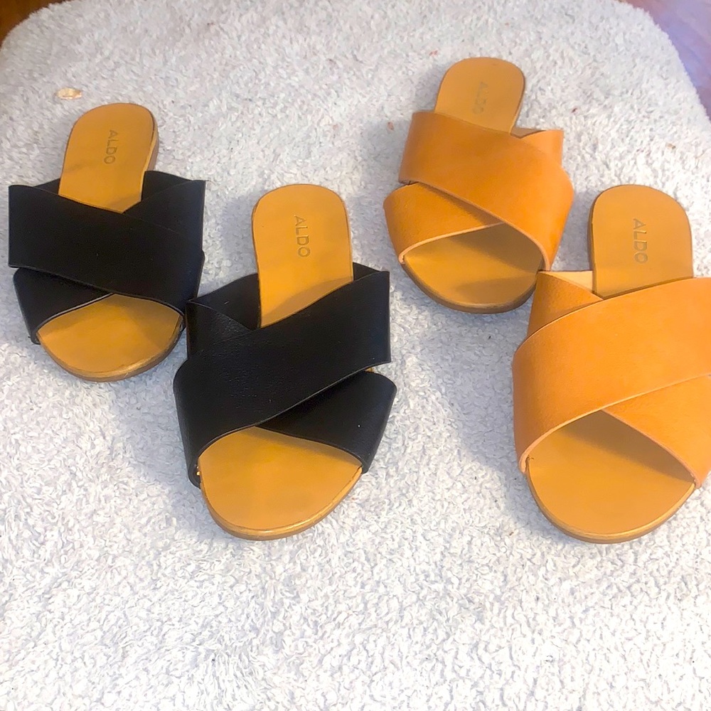 COPY - Aldo, 7, Leather Sandals- 2 pairs!